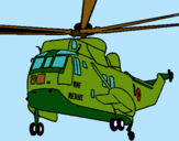 Dibuix Helicòpter al rescat  pintat per bernat prat