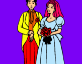 Dibuix Marit i dona III pintat per nayara