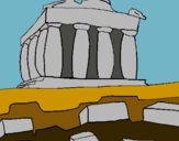 Dibuix Partenó pintat per jaume palau