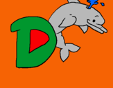 Dibuix Dofí pintat per alba         5