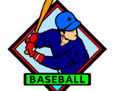Dibuix Logotip de beisbol  pintat per lucas