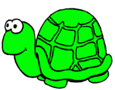 Dibuix Tortuga pintat per tortuga verda