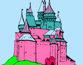 Dibuix Castell medieval pintat per ASHA