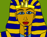 Dibuix Tutankamon pintat per jaume palau