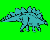 Dibuix Stegosaurus pintat per MIQUEL