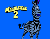 Dibuix Madagascar 2 Marty pintat per julia