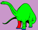 Dibuix Braquiosauri II  pintat per Pep