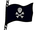 Dibuix Bandera pirata pintat per jordi.zorro