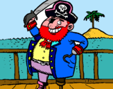 Dibuix Pirata a bord pintat per Vero