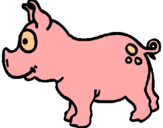 Dibuix Porc pintat per ezequiel
