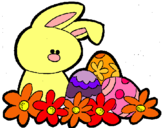 Dibuix Conillet de Pasqua pintat per marta