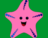Dibuix Estrella de mar pintat per lhkvkgbfikfvkgogfnmvcvfkj