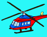 Dibuix Helicòpter  pintat per NÚRIA