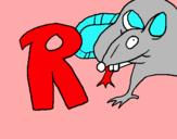 Dibuix Rata pintat per getas