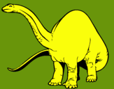 Dibuix Braquiosauri II  pintat per tomeu