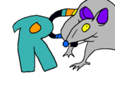 Dibuix Rata pintat per ricard