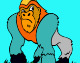 Dibuix Goril·la pintat per david