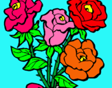 Dibuix Ram de roses pintat per maria7j