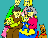 Dibuix Família pintat per NAIA