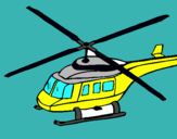 Dibuix Helicòpter  pintat per joel