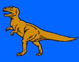 Dibuix Tiranosaurus Rex pintat per Adrià Reñé