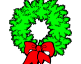 Dibuix Corona de Nadal pintat per marcus gabhriel