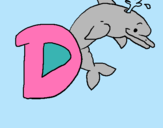 Dibuix Dofí pintat per ASHA