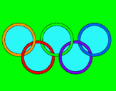 Dibuix Anelles dels jocs olímpics pintat per jana