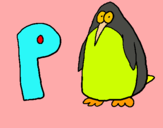 Dibuix Pingüi pintat per marta
