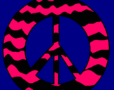 Dibuix Símbol de la pau pintat per Beatrice