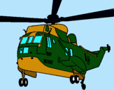 Dibuix Helicòpter al rescat  pintat per ivan