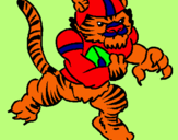 Dibuix Jugador tigre pintat per jota jota