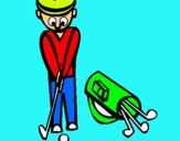 Dibuix Jugador de golf II pintat per mahamadou