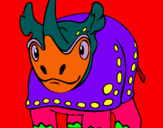 Dibuix Rinoceront  pintat per LuciaRamos