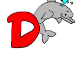 Dibuix Dofí pintat per JOEL CAMPS