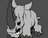Dibuix Rinoceront II pintat per ale