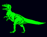 Dibuix Tiranosaurus Rex pintat per fioigst
