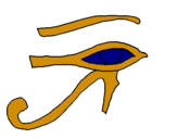 Dibuix Ull Horus pintat per laia fargas