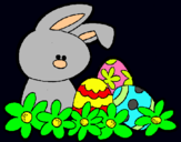 Dibuix Conillet de Pasqua pintat per fioigst