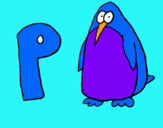 Dibuix Pingüi pintat per jana