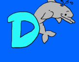 Dibuix Dofí pintat per jana