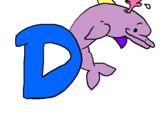 Dibuix Dofí pintat per AISHA
