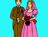 Dibuix Marit i dona III pintat per amira