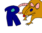 Dibuix Rata pintat per abril   manjon