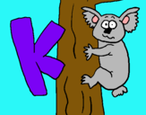 Dibuix Koala pintat per kkoala