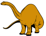 Dibuix Braquiosauri II  pintat per oriol