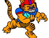Dibuix Jugador tigre pintat per oriol