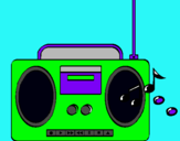 Dibuix Radio cassette 2 pintat per Jade*