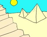 Dibuix Piràmides pintat per alba porras