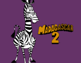 Dibuix Madagascar 2 Marty pintat per merii